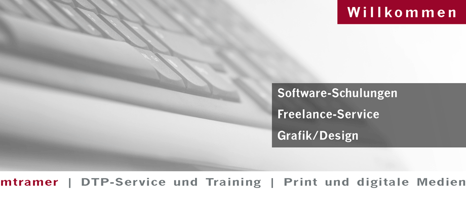 Software-Schulungen - Software-Training - Freelance-Service - Grafik/Design